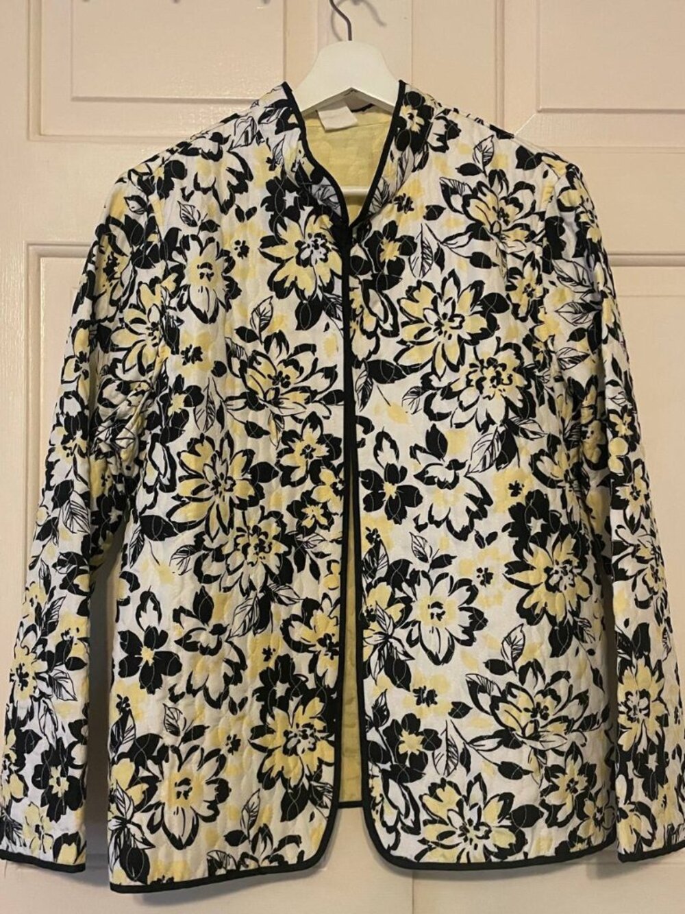 Alfred Dunner Quilted Floral Jacket Size 14 | Coastal Grandmother Resort wear